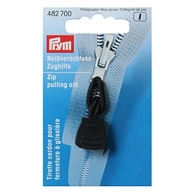 Image of Prym Zip Pulling aid, Polyurethane, Black, 60mm