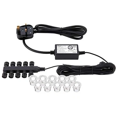 Image of Ikon Round Outdoor Integrated LED 30Mm Kit IP67 0.15W Polished Stainless Steel &amp; Clear Pc