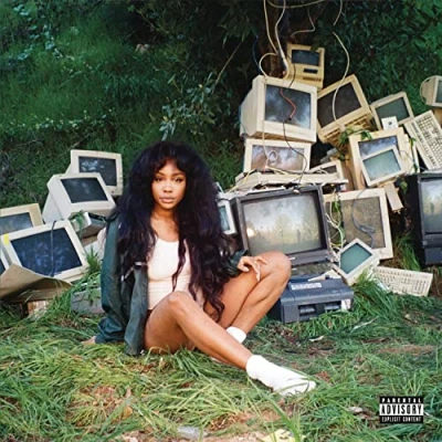 Image of SZA Ctrl Green vinyl 2017 UK 2 LP set 88985 44919 1