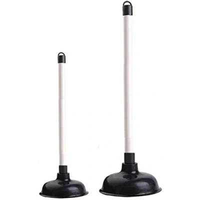 Image of MEA Enterprise High Quality Sink Plunger 2 x Drain Set Toilet with Strong Suction Performance Plumbers is Easy to Maintain Plumbing Made from Rubber