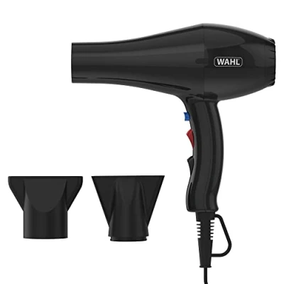 Image of Wahl Ionic Style Hairdryer, Professional Quality Dryer, Hair Dryers for Women, Cool Shot Button, 3 Heat and 2 Speed Settings, Quick Dry Airflow, Fast Drying, Black