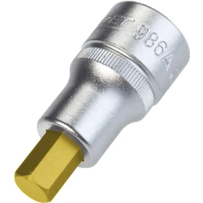Image of HAZET 986A 3/8 Hexagon Profile Screwdriver Socket CVD Tin Coated