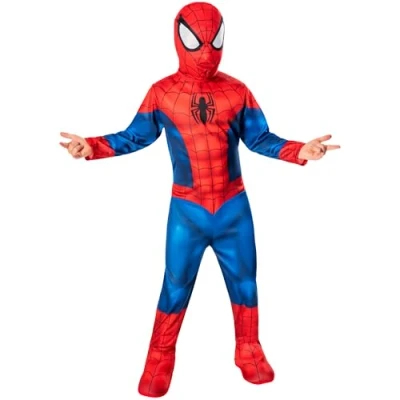 Image of Rubie&#039;s Spider Man, Man Boys Classic Costume, Blue/Red, 7 8 years (122 128 cm)