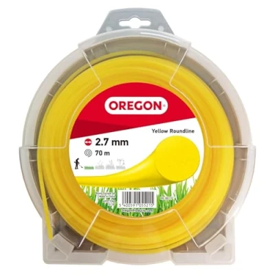 Image of Oregon 69 382 Y Yellow Round Strimmer Line/Wire for Grass Trimmers and Brushcutters, 2.7 mm x 70 m