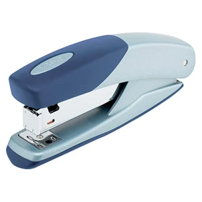 Image of Rexel Torador Full Strip Stapler, 25 Sheet Capacity, Uses 24/6/ and 26/6 Staples, Metal Body, Silver/Blue, 2101203
