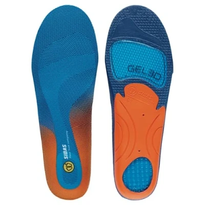 Image of Sidas 3D Gel Cushioning Insole, Anatomical Shape, unisex_adult, CSEESCUSH3D, blue, M:39 41
