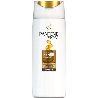 Image of Pantene Pro V &amp; Care Shampoo for Damaged Hair, 90 ml, Hair Dry Women, Shine, No Silicone, Beauty