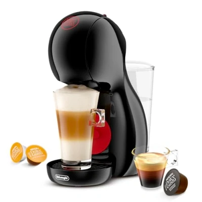 Image of DeLonghi Nescafé Dolce Gusto Piccolo XS Pod Capsule Coffee Machine, Espresso, Cappuccino and more, EDG210.B, 0.8 liters, Black &amp; Red