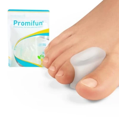 Image of Upgraded Gel Toe Separators 12 Pack Aloe Vera Extract Infused Silicone Spacers for Straightening Overlapping Toes, Bunions, Calluses Bunion Corrector Men and Women(Medium Size)