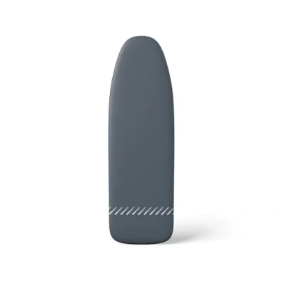 Image of Laurastar Universalcover Dark Grey, Universal Ironing Board Cover, 131cm x 55cm, 100% Cotton, Folding Lines, Practical Clip, Adjustable, High Comfort Thickness, Machine Washable, Unique Design