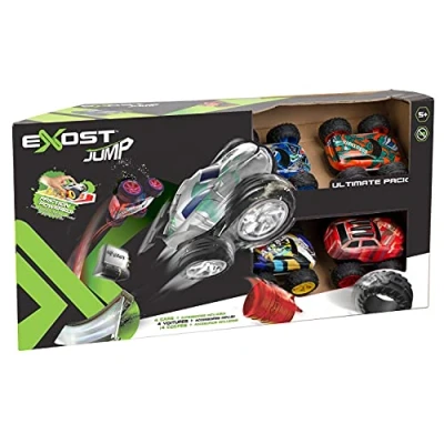 Image of Exost 20633 Jump/Shox Ultimate Pack, Silverlit, Friction Powered, Racing Car Toy for Boys &amp; Girls