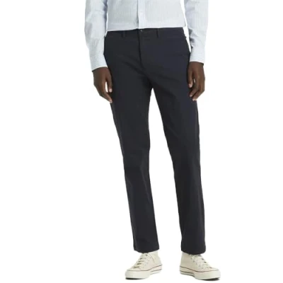 Image of Dockers Men&#039;s Smart 360 Flex Chino Slim Casual Pants, Navy, 30W / 32L