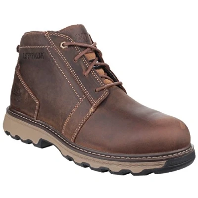 Image of Caterpillar Men&#039;s Parker St S1 P HRO SRA Industrial Boot, Dark Beige, 6 UK