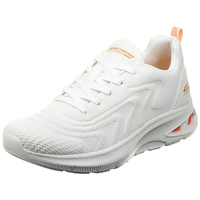 Image of Skechers Women&#039;s 117433 OFWT Trainers, Off White Knit, 7 UK