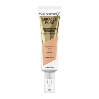 Image of Max Factor Miracle Pure Foundation, Light Ivory 40