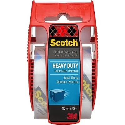 Image of Scotch 25011 Adhesive Packaging Tape 75 microns 50 mm x 20 m Clear Set of 6