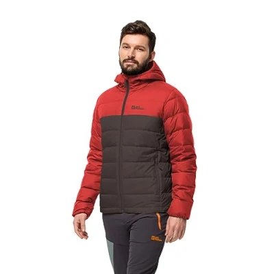 Image of Jack Wolfskin Men&#039;s Ather Down Hoody M Jacket, Red Earth, S