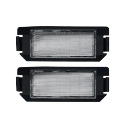Image of Set LED License Plate Lights compatible with Hyundai/Kia various models, Black