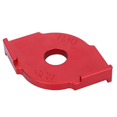 Image of Rounded Corner Template, Aluminum Alloy Radius Jig Router Templates R35‑R40, Quick Bit for Edge Trimming of Engraving Machines