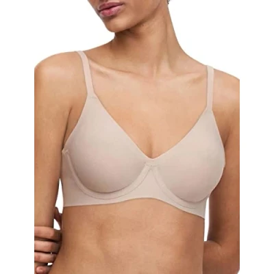 Image of Chantelle Womens SoftStretch Plunge Bra Beige Polyamide Size 32D/DD