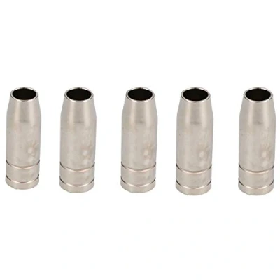 Image of 5pk Conical Nozzle Shroud Binzel Style Welding Welder MIG MB15 Gas Push On