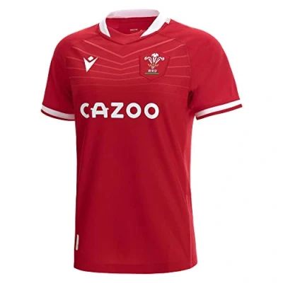 Image of Macron welsh rugby 2021/22 womens fit home replica shirt