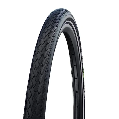 Image of Schwalbe Green Marathon GreenGuard Tyre Black/Reflective, 23 622 (28x0.90 700x23C)