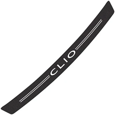 Image of Car Rear Bumper Protector Strip for Ren ault CLIO Scenic Captur Kadjar Zoe Koleos Trunk Plate Tail Trim Sticker Carbon Fiber Anti Scratch Collision Protective Styling Accessories, 2