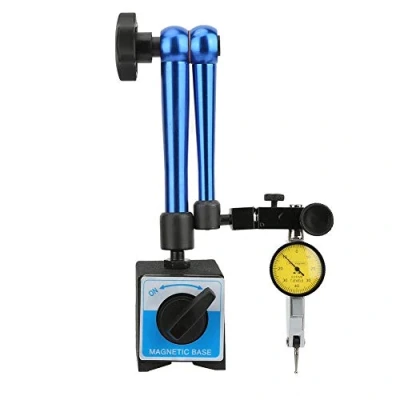 Image of Dial Gage Flexible Magnetic Base Holder Stand Universal Test Indicator Gauge Aluminum Alloy + Plastic for