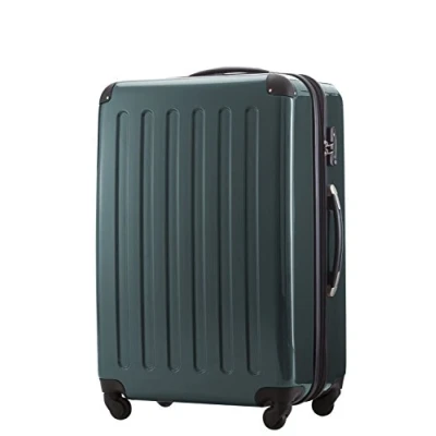 Image of HAUPTSTADTKOFFER Alex Luggage Suitcase Hardside Spinner Trolley 4 Wheel Expandable, 75cm, TSA, dark green