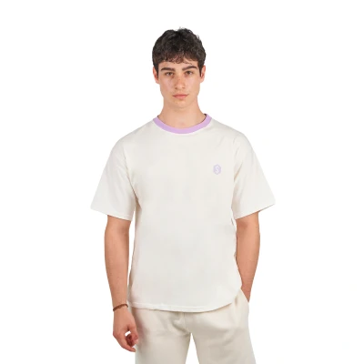 Image of Superb BeHappy SPRBCA 2204 Mens Oversized Short Sleeve T Shirt Lilac Cotton Size X Large