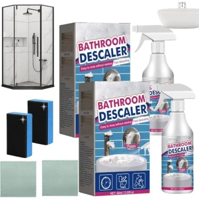 Image of Luckinwish Bathroom Cleaner Stubborn Stains Cleaner, Allfound Descaler, Descaler Foam, Spray,Bathroom Foam Cleaner,Multipurpose (2)