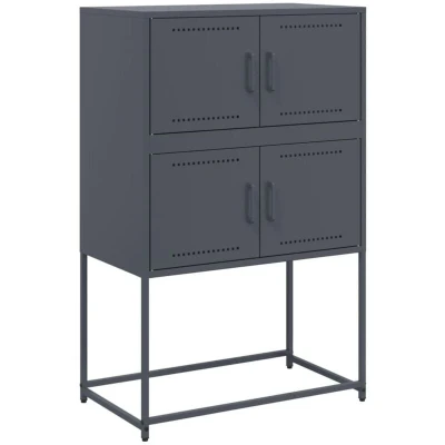 Image of vidaXL Sideboard Anthracite 68.5x38.5x107 cm Steel