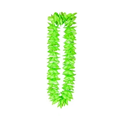 Image of Wicked Costumes Hawaiian Deluxe (Green) Satin Lei Flower Garland Fancy Dress Accessory Luau Beach Party