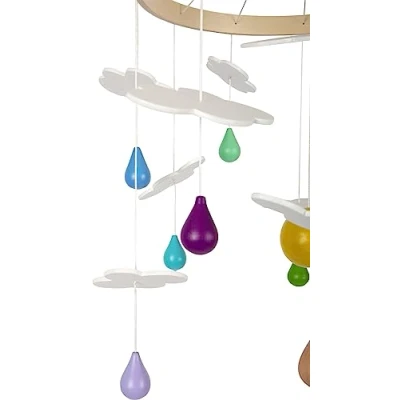 Image of small foot Mobile Rainbow Made of Wood, Decoration in Child Friendly Design, for Toddlers and Babies, 12335 Toys, Multicolor