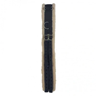 Image of Shires Nylon Lunge Roller With Fleece Padding in Black Cob,