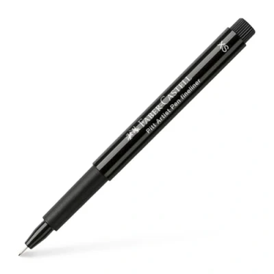 Image of Faber Castell Art &amp; Graphic Pitt Artist Pen Fineliner India Ink Pen, Black, Single For Art, Craft, Drawing, Sketching, Home, School, University, Colouring