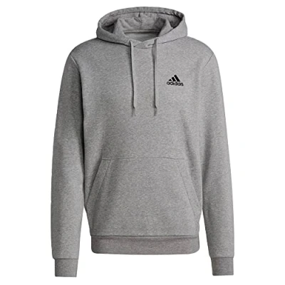 Image of adidas Sportswear Essentials Hoodie, Men&#039;s, Size: Large, Grauschwarz