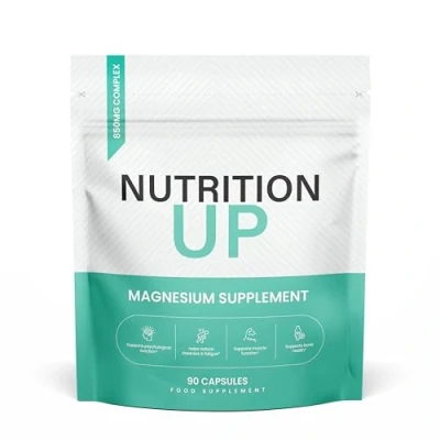 Image of Magnesium Glycinate 850mg Supplements as Bisglycinate &amp; Citrate, 90 Capsules, 250mg Elemental Per Serving, UK Manufactured