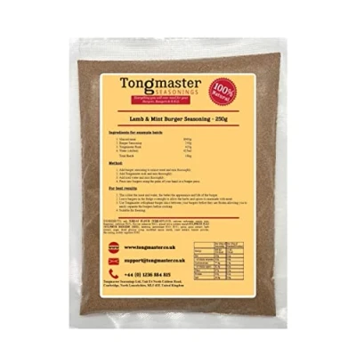 Image of Tongmaster Lamb and Mint Burger Seasoning 250 g (Pack of 2)