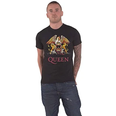 Image of Paradiso Clothing Queen Classic Crest Print Tshirt, Women&#039;s, Size: 3XL, Black