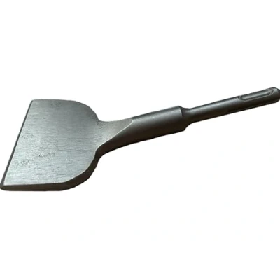 Image of SDS Plus Tile Chisel 165mm x 75mm 25 Degree Angled Bent Bit, Wide for Ceramics, Floor Tiles, Wall Concrete, Masonry, Plaster