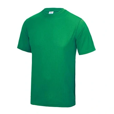 Image of Just Cool Mens Performance Plain T Shirt (XS) (Kelly Green)