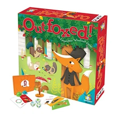 Image of Gamewright Outfoxed! Game Board Ages 5+ 2 4 Players 20 Minutes Playing Time