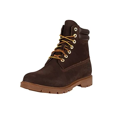Image of Timberland Men&#039;s 6 Inch WR Basic Fashion Boots, Dark Brown Nubuck, 12.5 UK