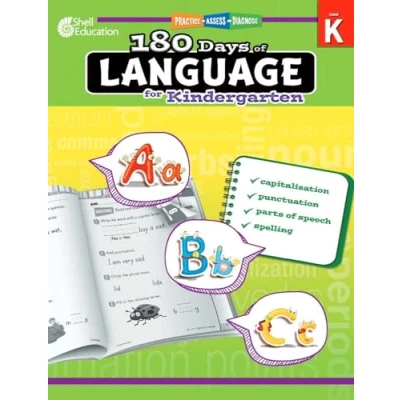 Image of 180 Days of Language for Kindergarten: Practice, Assess, Diagnose (180 Practice)