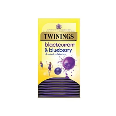Image of Twinings Blackcurrant &amp; Blueberry Envelope Tea Bags 4 x 20 (Total 80)