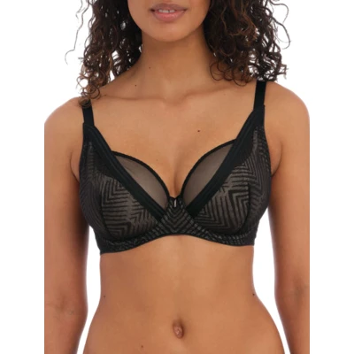 Image of Freya Tailored High Apex Plunge Bra Black 32GG