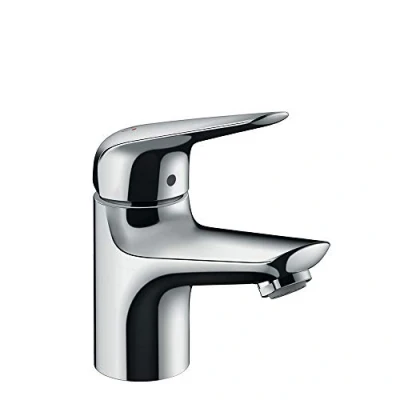 Image of hansgrohe Novus Water Saving Tap Pillar for Cold Outlet Height 70 mm with Pull Rod Drain Without Fitting Chrome