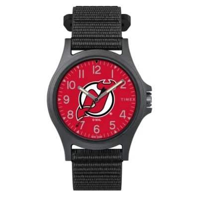 Image of Timex Men&#039;s NFL Pride 40mm Watch, New Jersey Devils